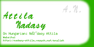 attila nadasy business card